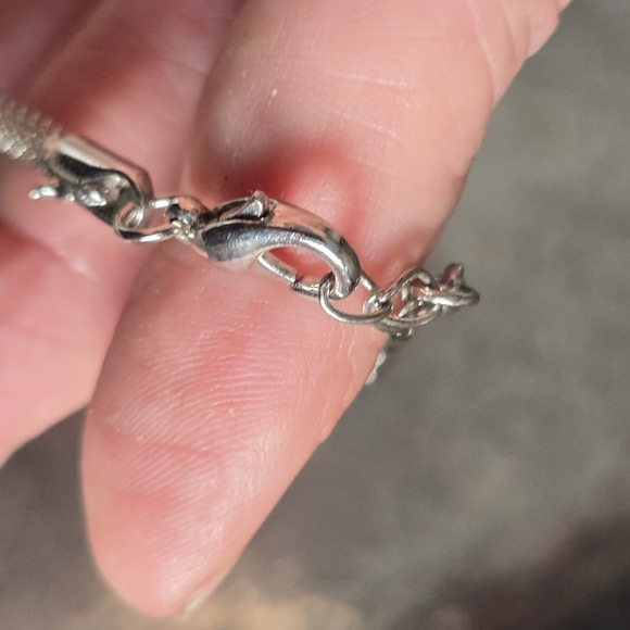 Abalone Pendant Necklace Artsy Artist Made & Yellow Stone Silver Tone Statement - Picture 4 of 15